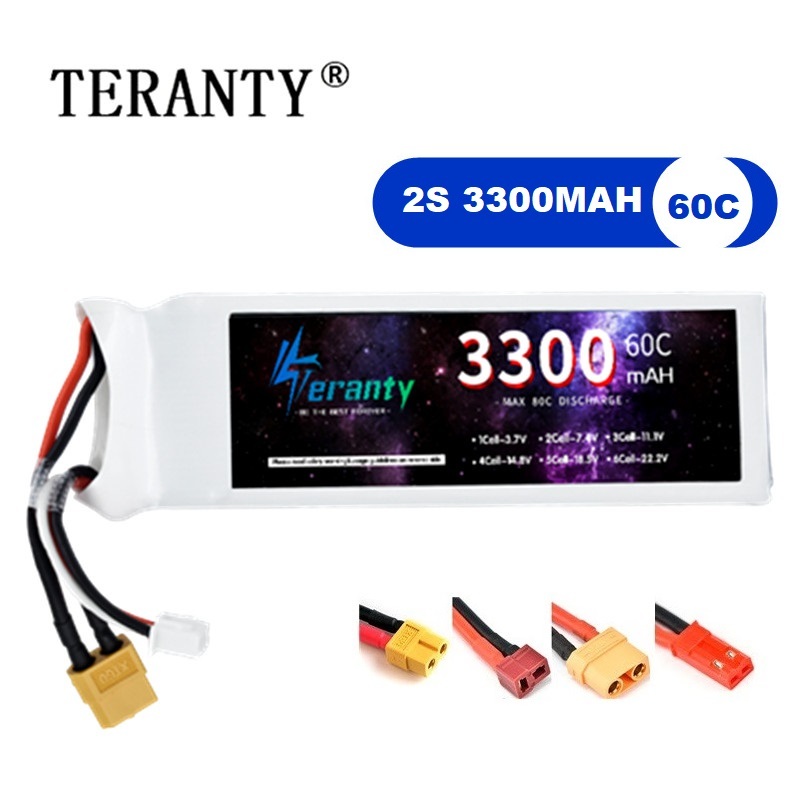 Drone Battery Connector - 2S 7,4 В LiPo аккумулятор 3300