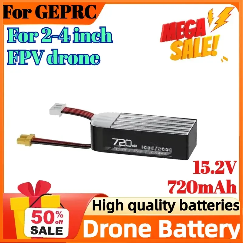 Drone Battery High Voltage - Аккумулятор 4S 15.2V 720mAh 100C для
