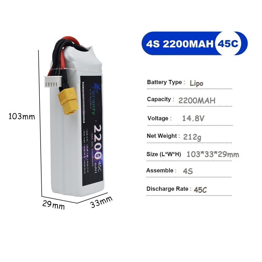 4S LiPo аккумулятор 14,8 В 150 – обзор и цена Drone Battery Li-Ion