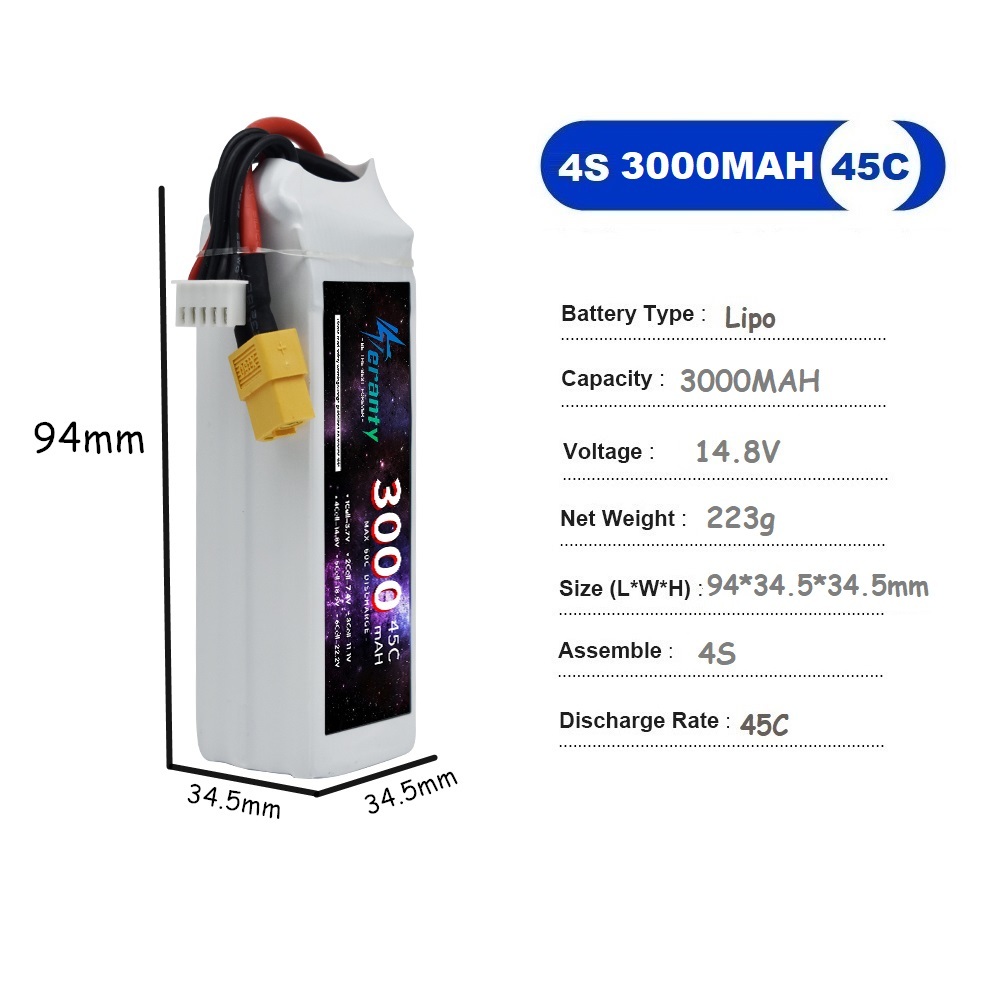 4S LiPo аккумулятор 14,8 В 150 – обзор и цена Drone Battery Li-Ion