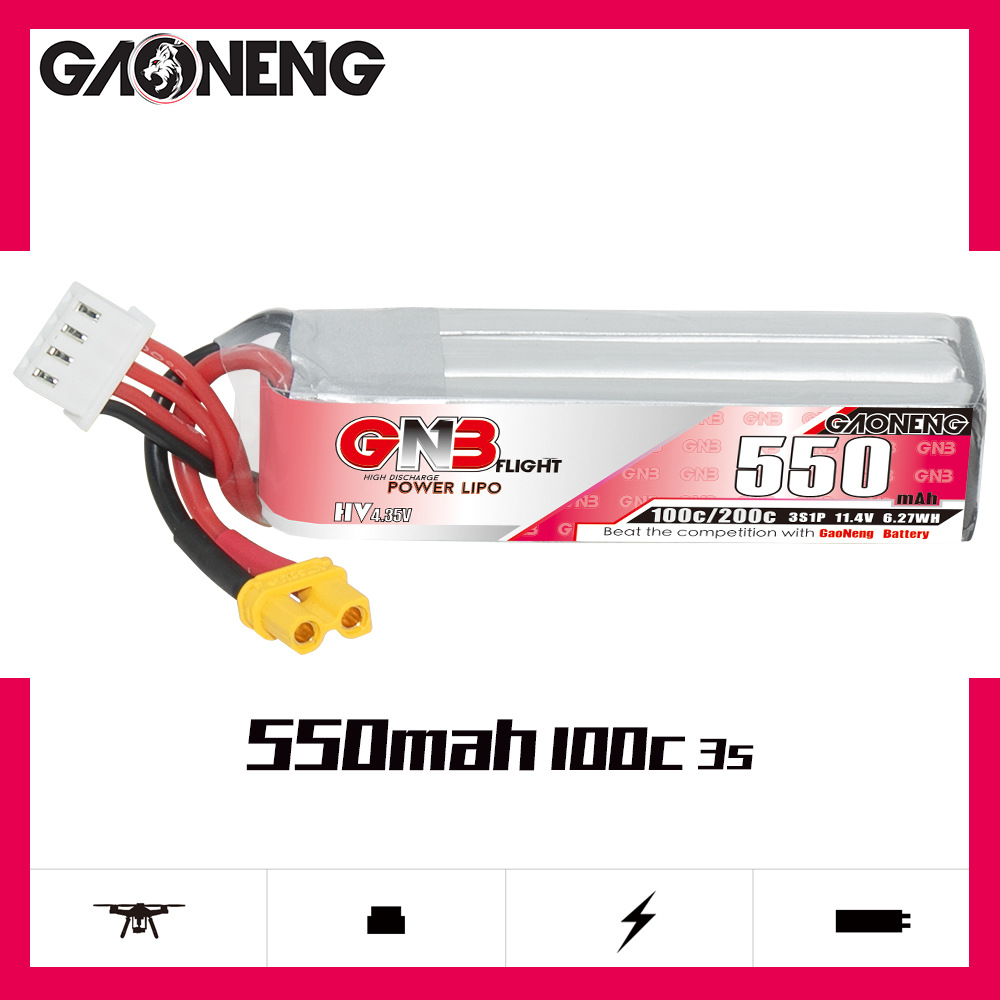 GNB HV 11,4 В 550 мАч 100C/200 – обзор и цена Drone Battery Plate