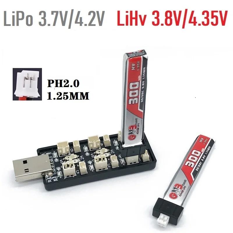 6CH USB 1S LiPo/LiHv 3,7 В/4,2 – обзор и цена Drone Battery Balance Charger