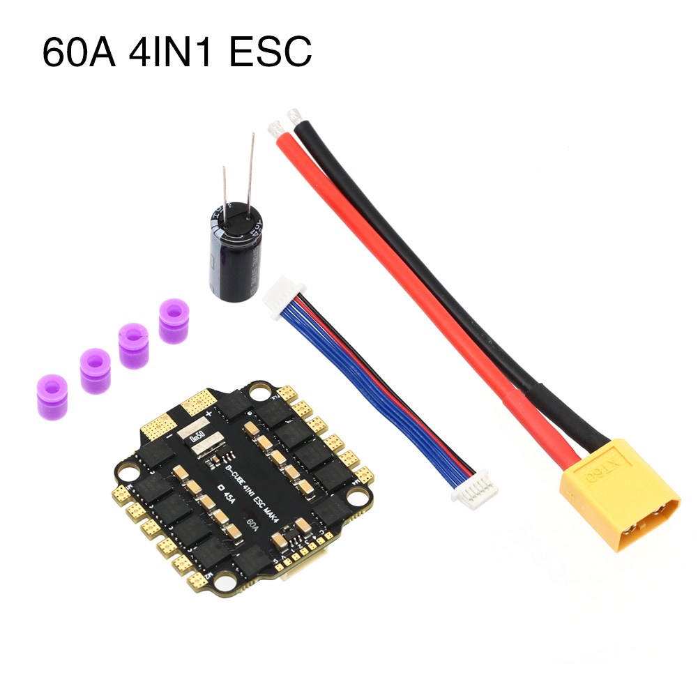 UAngel 4IN1 45A 60A ESC BLHELI – обзор и цена Drone Battery 6S
