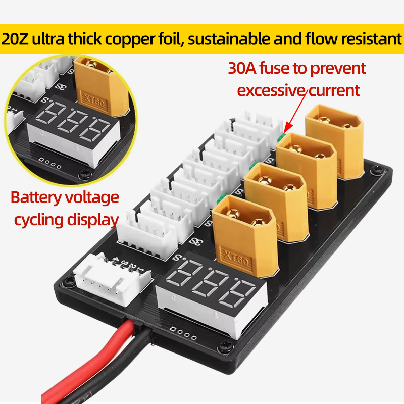 XT30 XT60 Lipo аккумулятор пар – обзор и цена Drone Battery Parallel Board