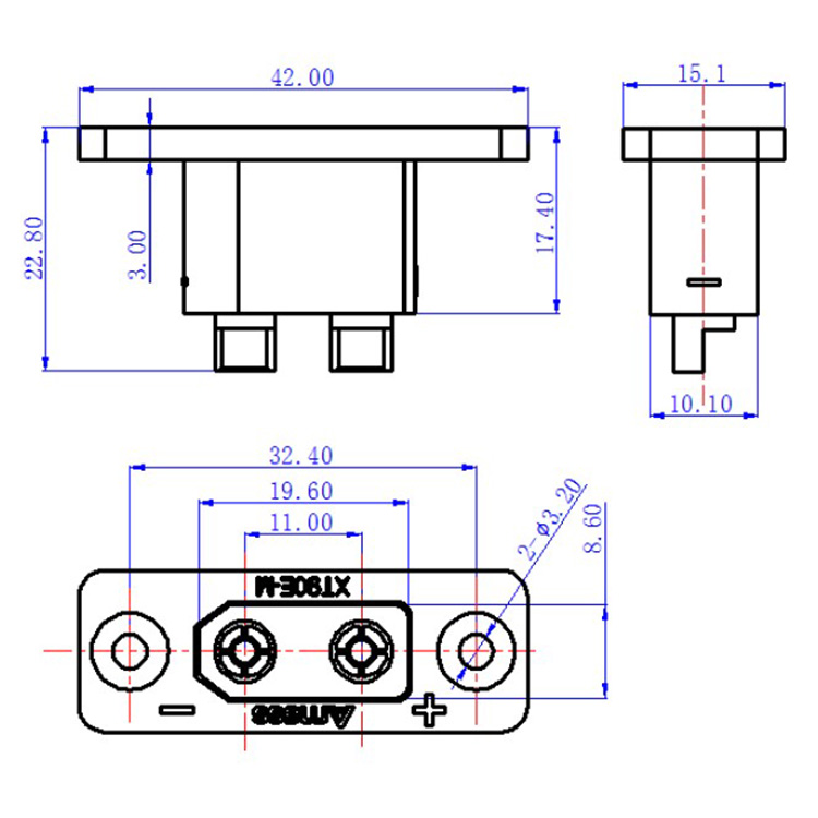 30PCSAmass Black XT90E-M Разъе – обзор и цена Drone Battery Connector